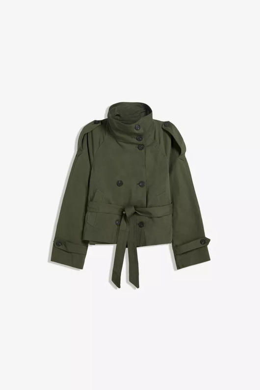 Coralia High-Neck Trenchcoat