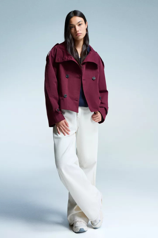 Coralia High-Neck Trenchcoat