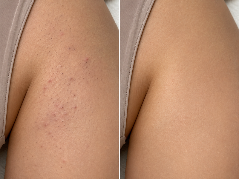 Calming razor bumps
