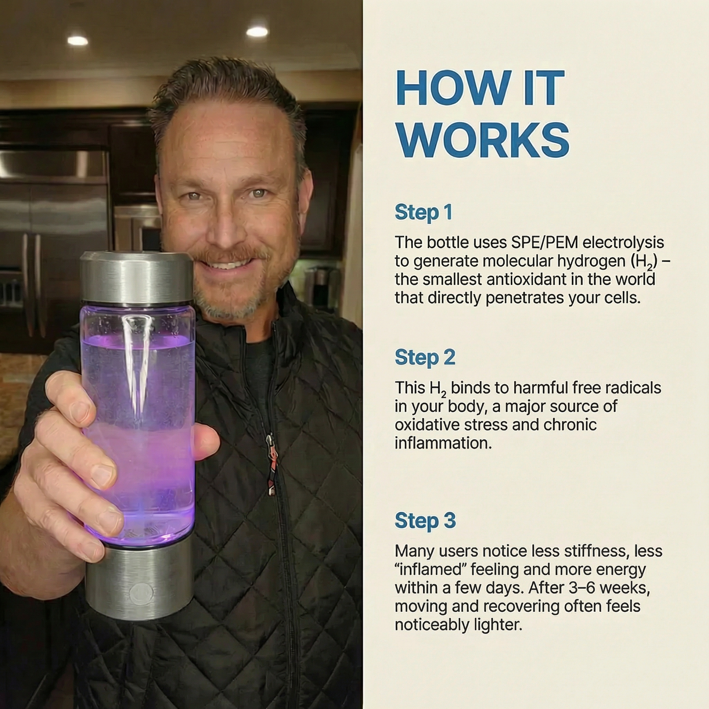 HydroBoost™ Hydrogen Water Bottle