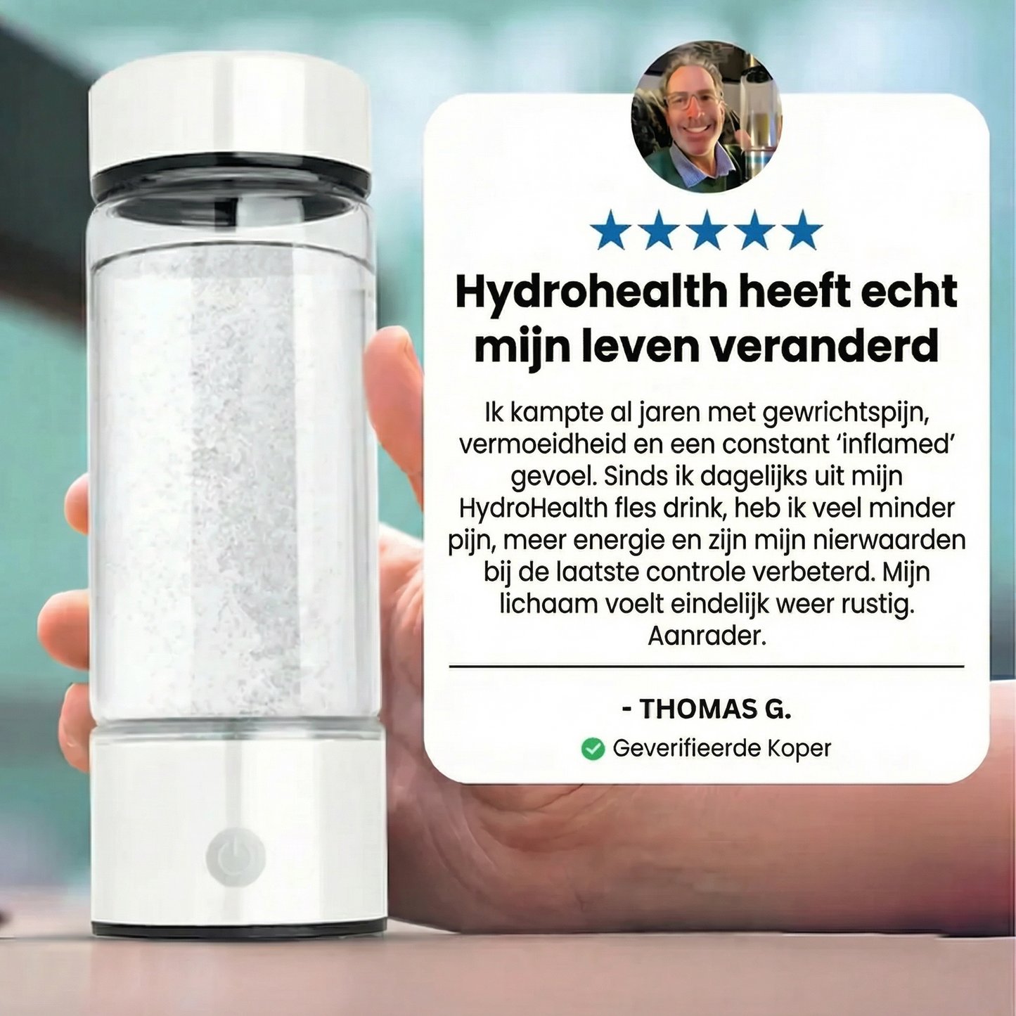 Hydrohealth™ Hydrogen Waterfles